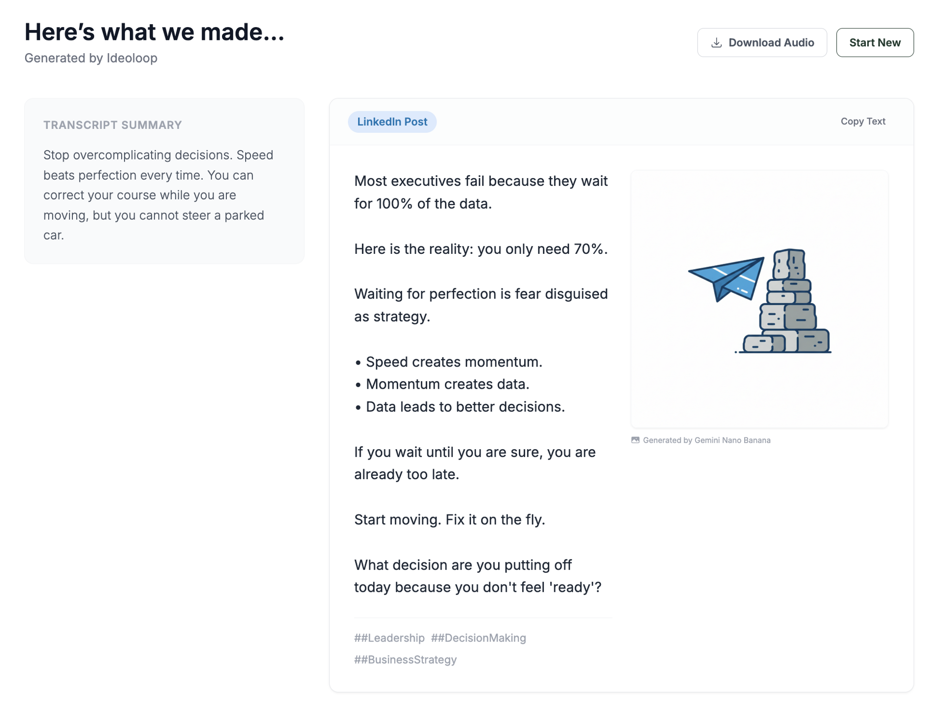 Here's What We Made.